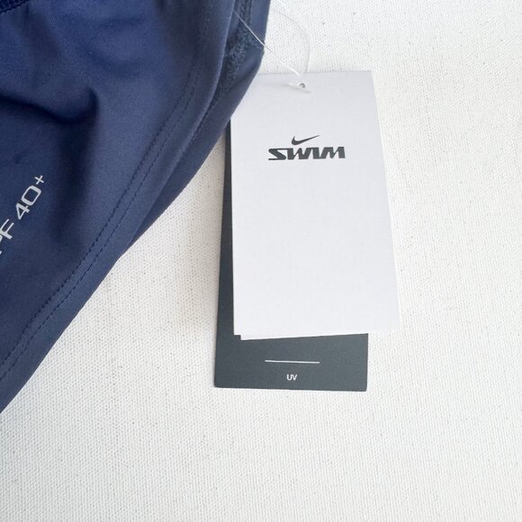 Nike SWIM Navy Blue UPF 40+ Swim Hood Head Covering for Tank Swim Dress M/L - Picture 4 of 4